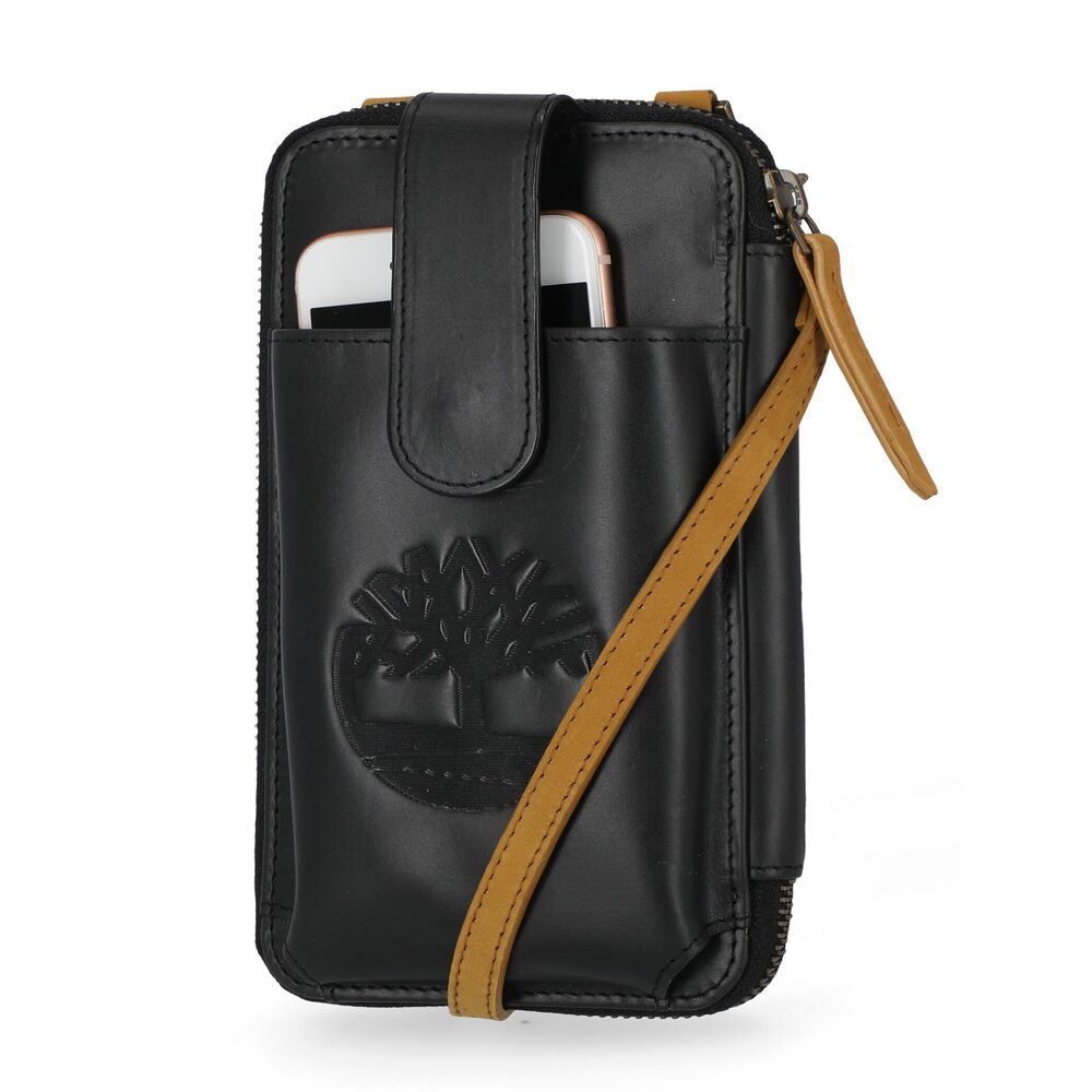 3692 Rfid Leather Phone Crossbody Wallet Bag, Black Altroz, One Size